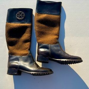 Tory Burch Leather Riding Boots Size 7.5